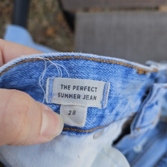 Madewell the Perfect Summer Jean light wash size 28 28 inch inseam light flaws - Picture 4 of 10